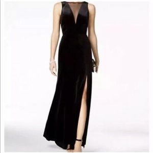 Nightway Plunging Illusion Velvet size 10
